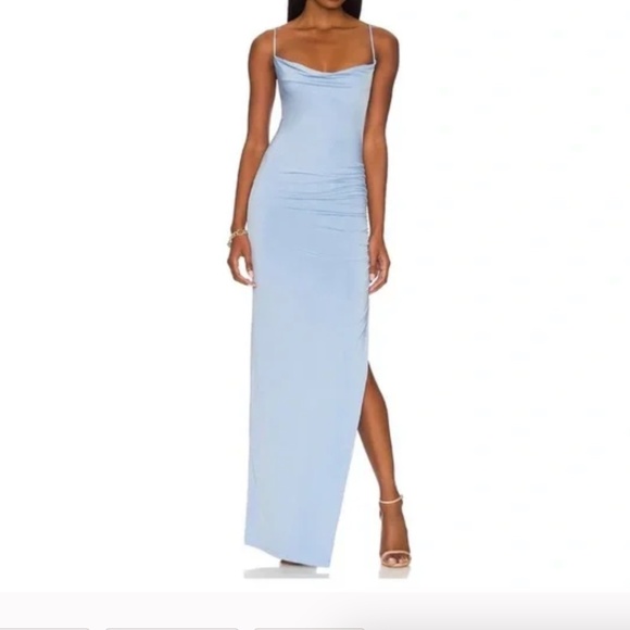 LOVERS + FRIENDS ODESSA GOWN PERIWINKLE LARGE - Picture 1 of 4
